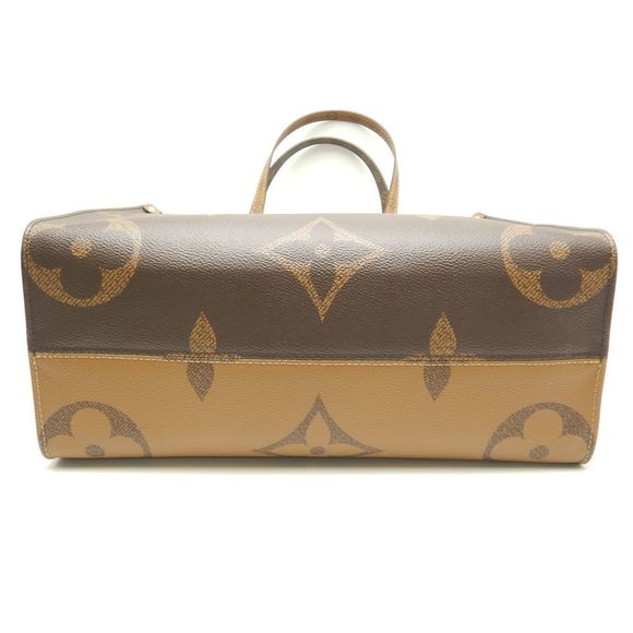Louis Vuitton Monogram Reverse Onthego MM Tote Bag Brown - Picture 5 of 6